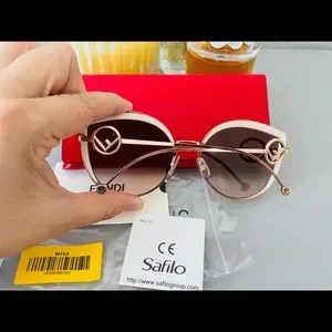 Fendi | Accessories | New Fendi Cateye Metal Pink With Brown  display picture 2